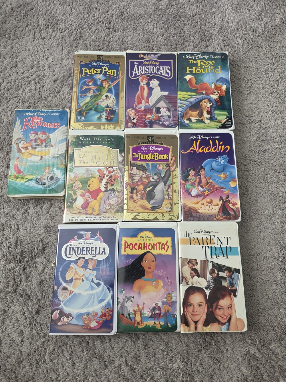 Disney Classic VHS Collection - Set Of 10